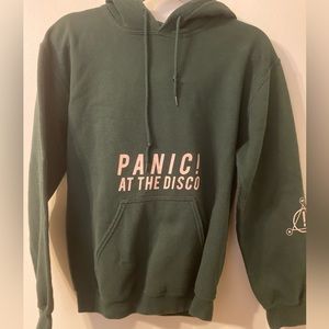 Panic At The Disco Forest Green‎ Hoodie Tour Merch Sweatshirt Mens Size Small